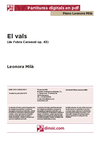 El vals, Carnaval op. 43