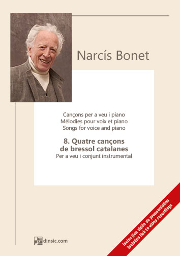 8. Quatre cançons de bressol catalanes (per a veu i conjunt instrumental)