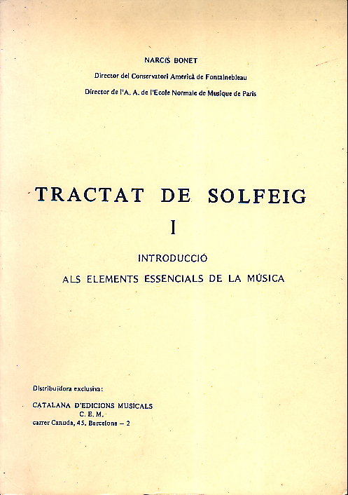 Tractat de Solfeig: els elements essencials de la música