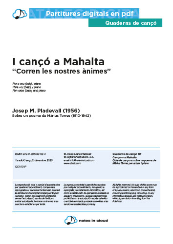 Cançó a Mahalta I (Corren les nostres ànimes)