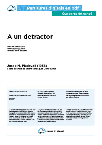 A un detractor