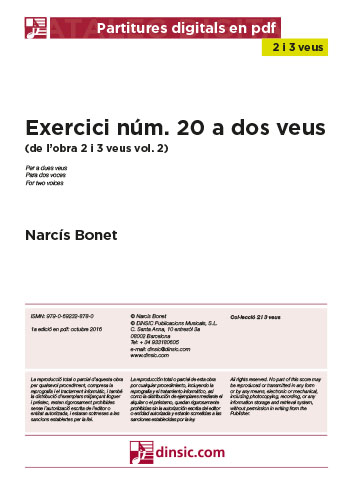 Exercici núm. 20 a dos veus